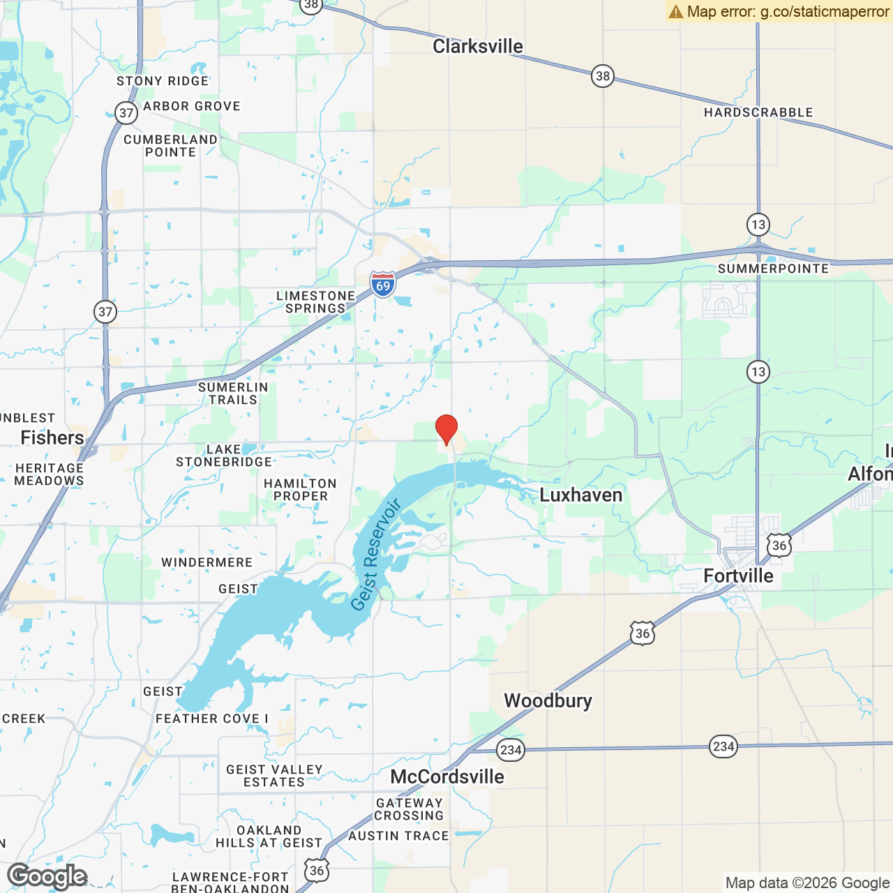 Map of the CENTURY 21 Scheetz Fishers office