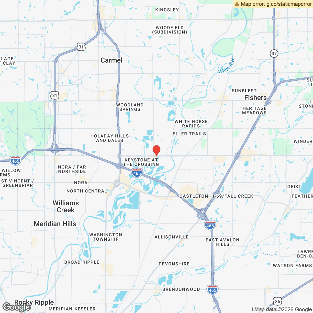 Map of the CENTURY 21 Scheetz Indianapolis office